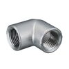 Elbow 90° 100 bar type R222 in stainless steel, female thread BSPP 1"